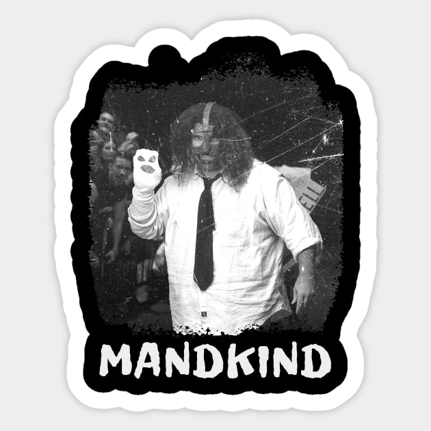 mankind mick foley Sticker by Habli